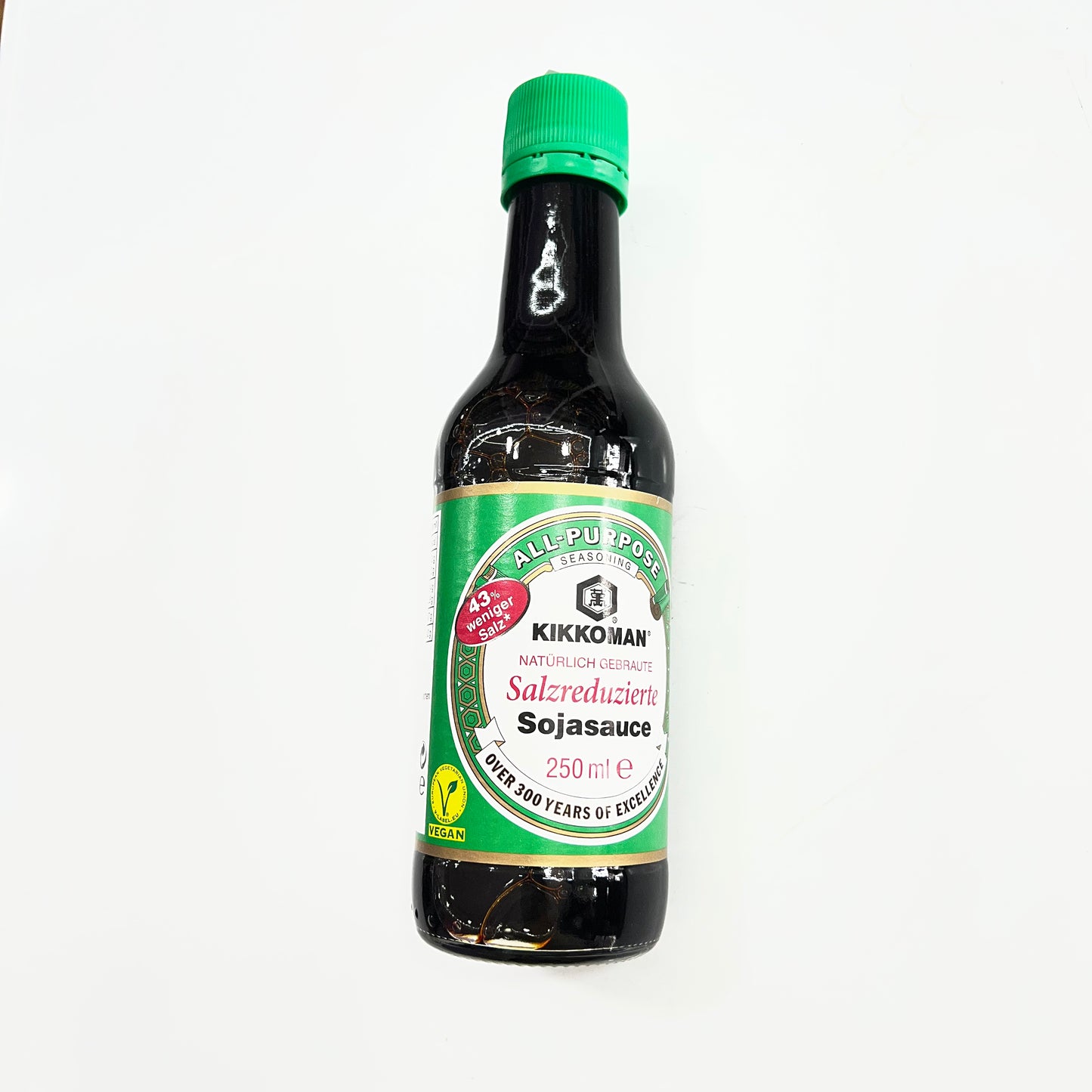 Kikkoman Soy Sauce Vegan 250ml (Green)