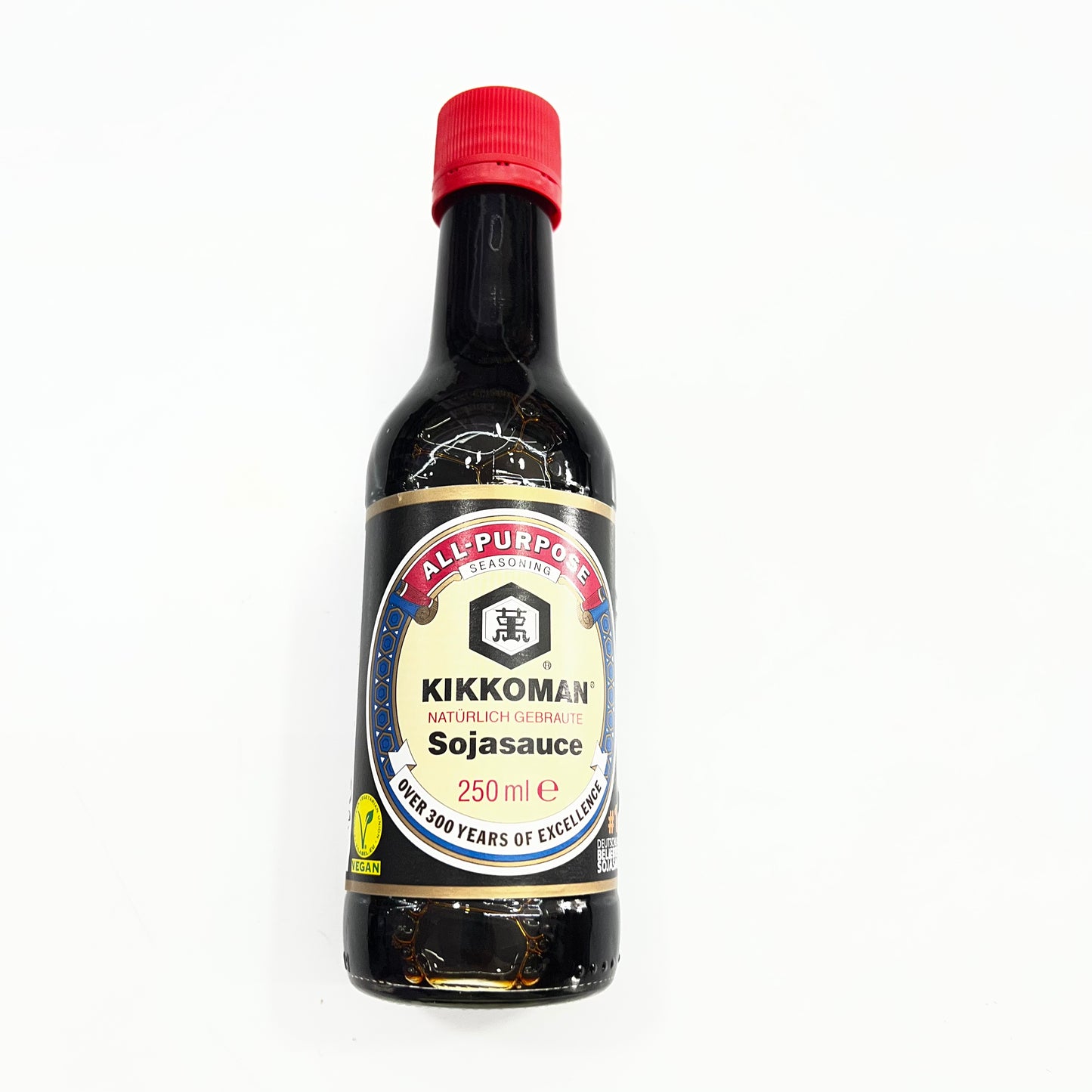 Kikkoman Soy Sauce Vegan 250ml (Red)