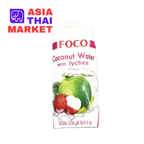 FOCO Coconut Water with Lychee 500ml