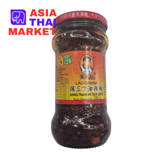 Laoganma kohlrabi peanuts tofo in shilli oli 280g