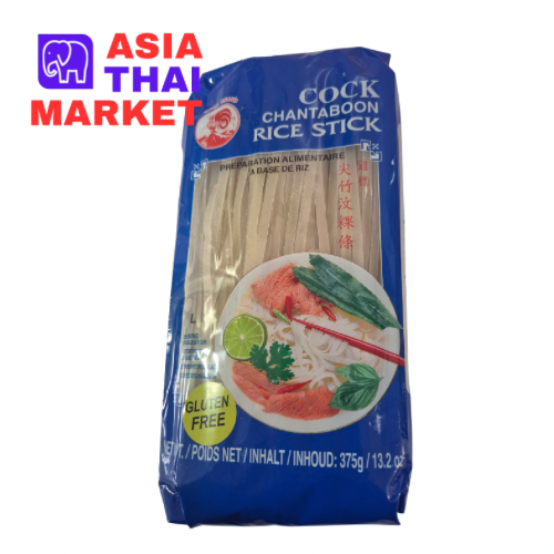 COOK CHANTABOON Rice Stick - Pasta de Arroz 5mm 375g (COCK BRAND)