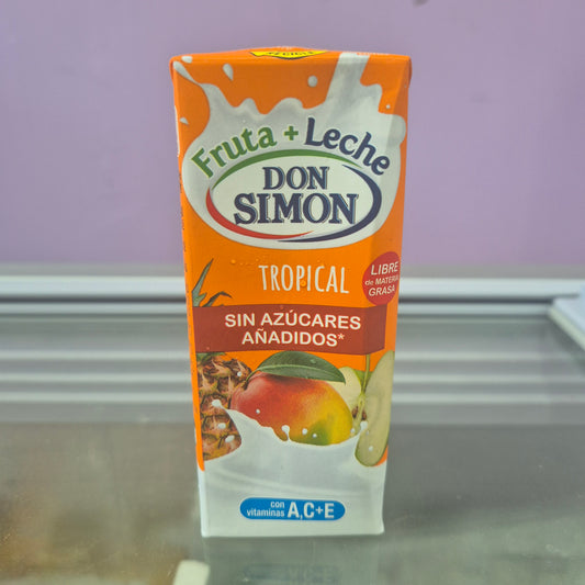 Zumo fruta leche 200ml.
