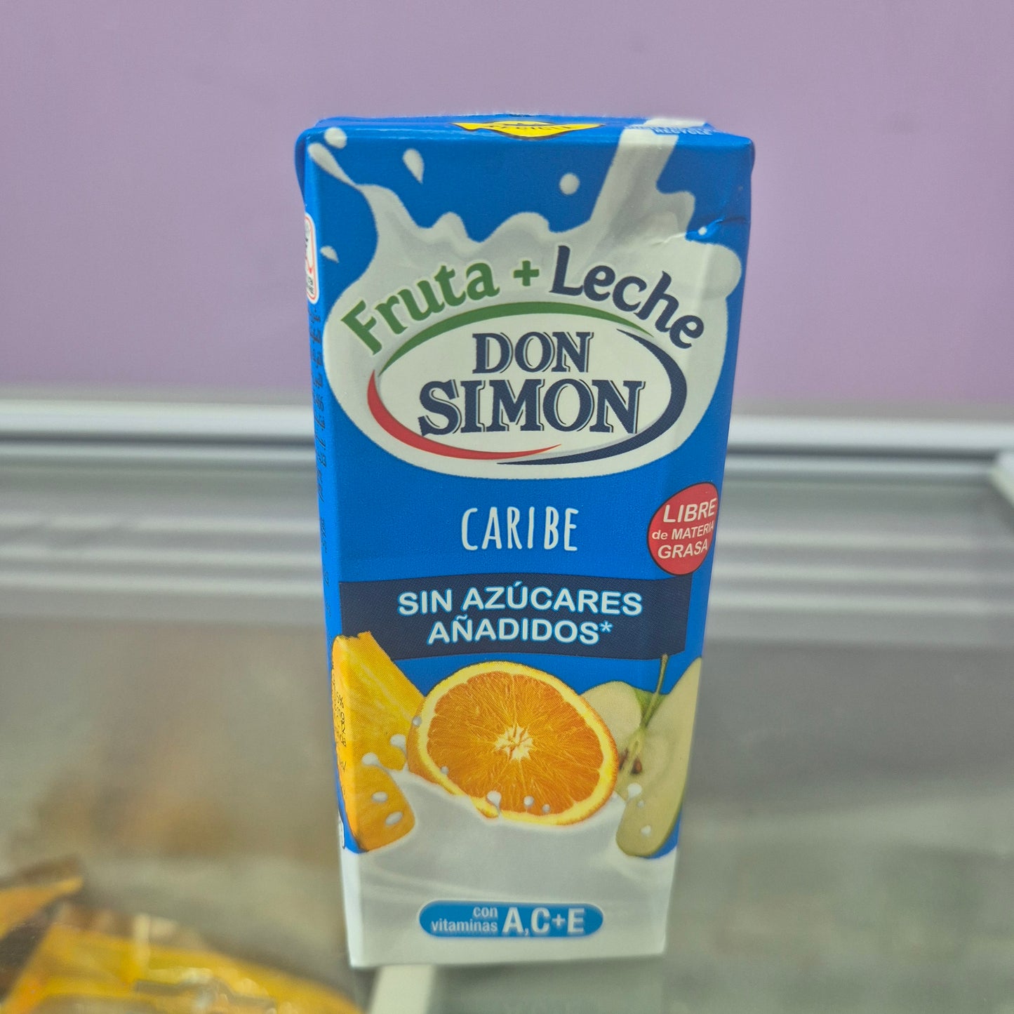 Zumo fruta leche